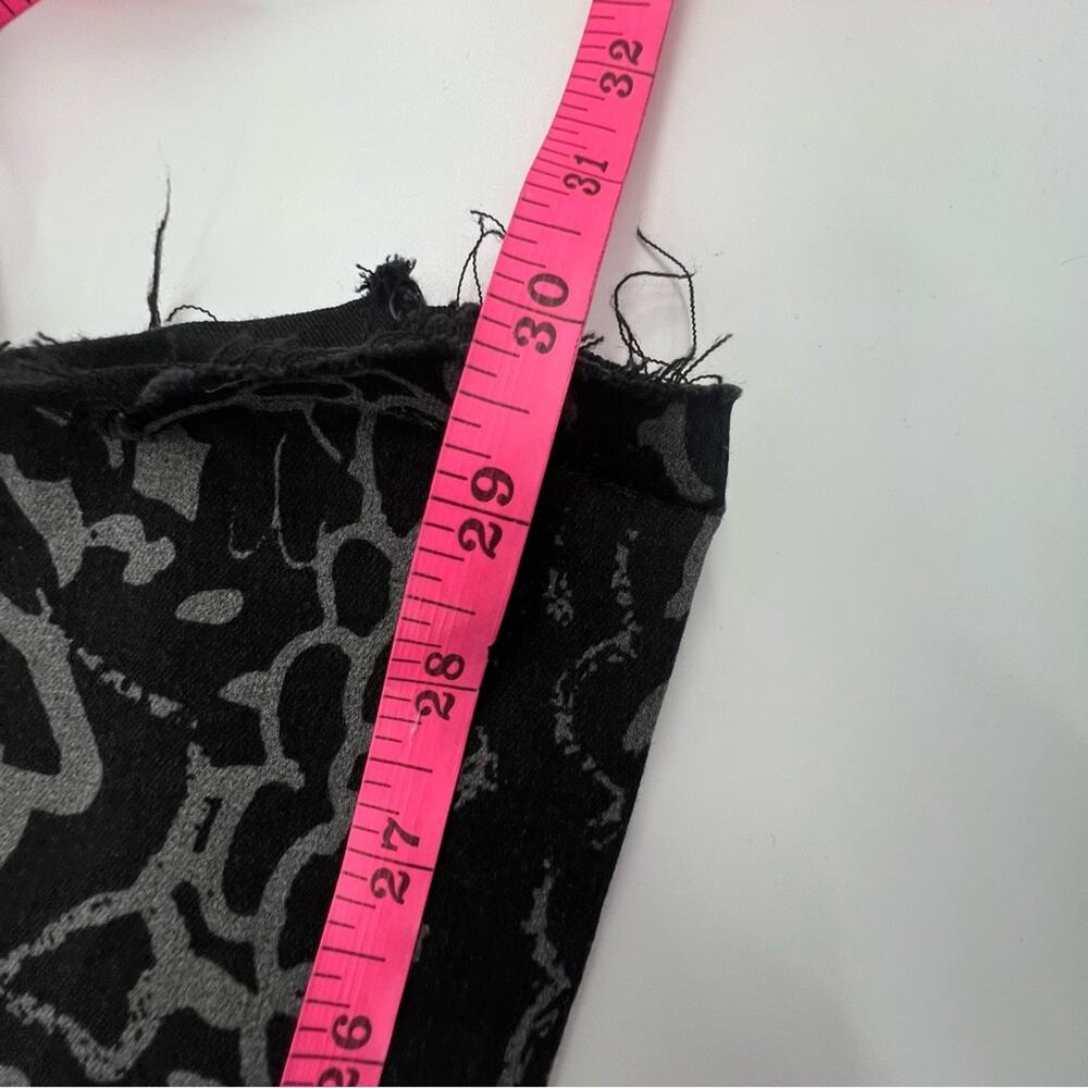 Free People Just Float On Printed Flare Jeans Stretch Black Onyx Print Combo 28 - Picture 10 of 10